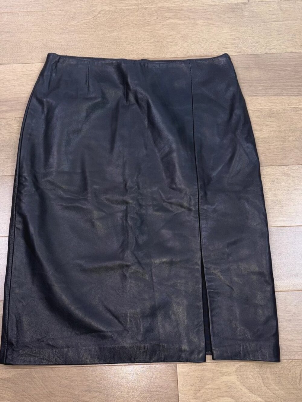 DANIER women's Black leather skirt size 2